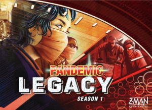 Cover image of the board game Pandemic Legacy (Red edition)